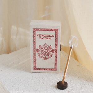 Kadzidła naturalne patyczkowe – zapach Citronella 44szt. z podstawką Stupa Incense