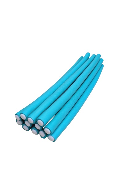 Papiloty 10mm x 18cm zielone 12szt.