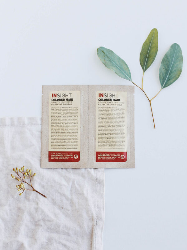 PROTECTIVE SHAMPOO + CONDITIONER - Próbka szampon + odżywka do włosów farbowanych  INSIGHT 10ml+10ml